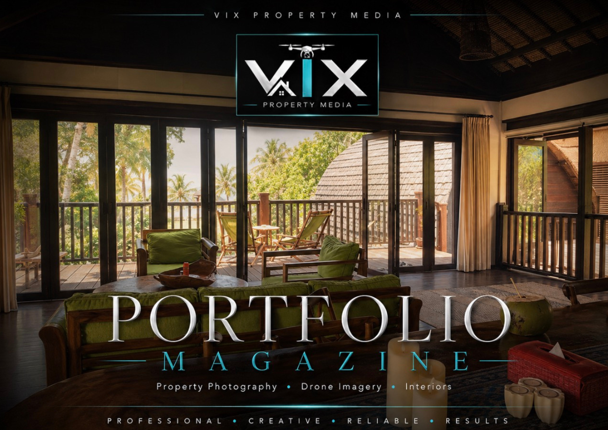 Vix Property Media Portfolio Magazine cover — tap to browse our property photography portfolio